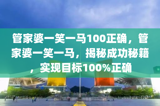 管家婆一笑一马100正确，效率资料解释落实_战略版36.23.23