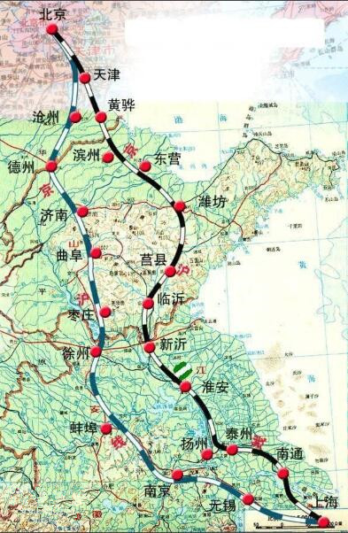 京沪高铁最新线路图，速度与时代的完美融合